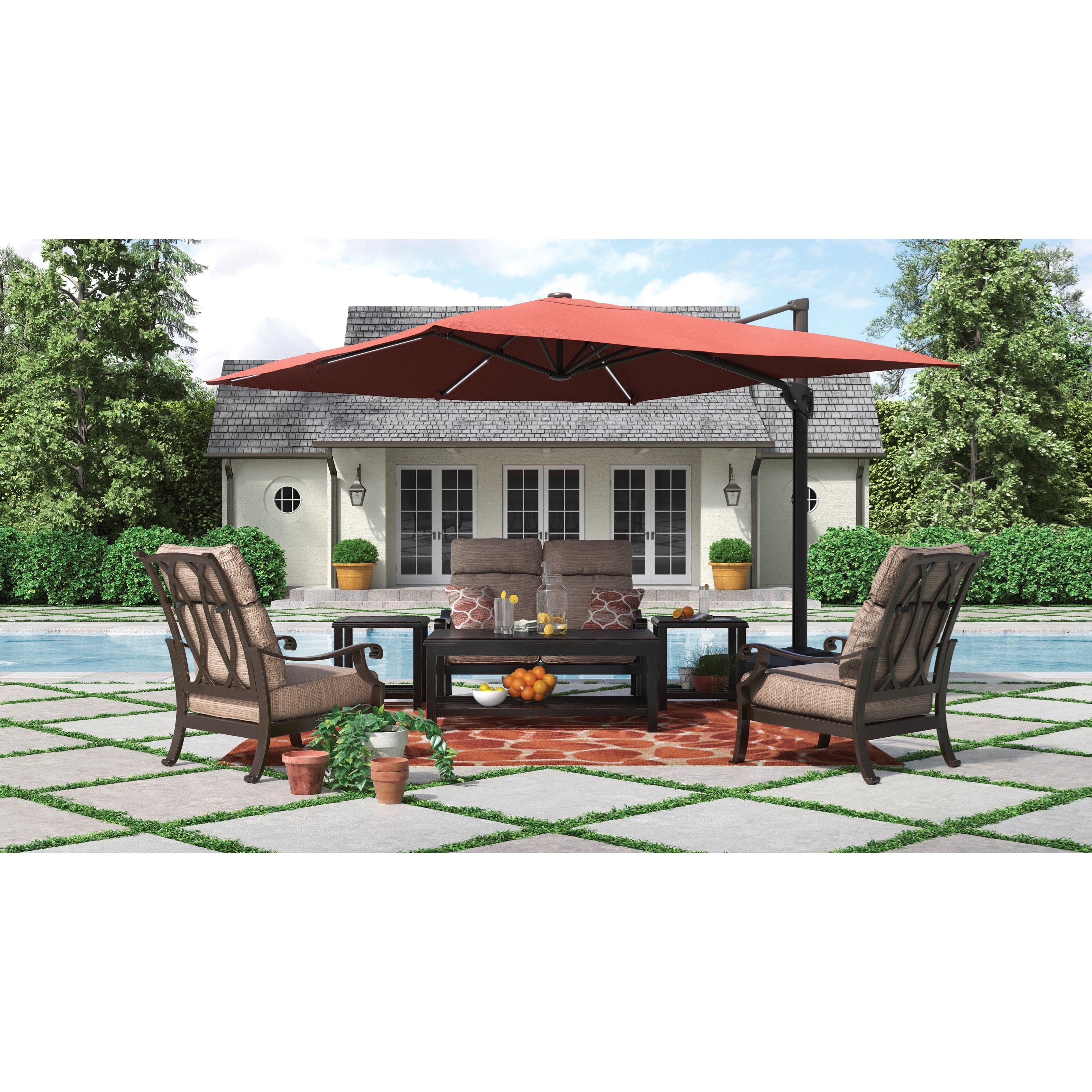 outdoor chat set outdoor dining signature design by ashley chestnut ridge outdoor conversation set with umbrella outdoor chat set outdoor dining signature design by ashley chestnut ridge outdoor conversation set with umbrella
